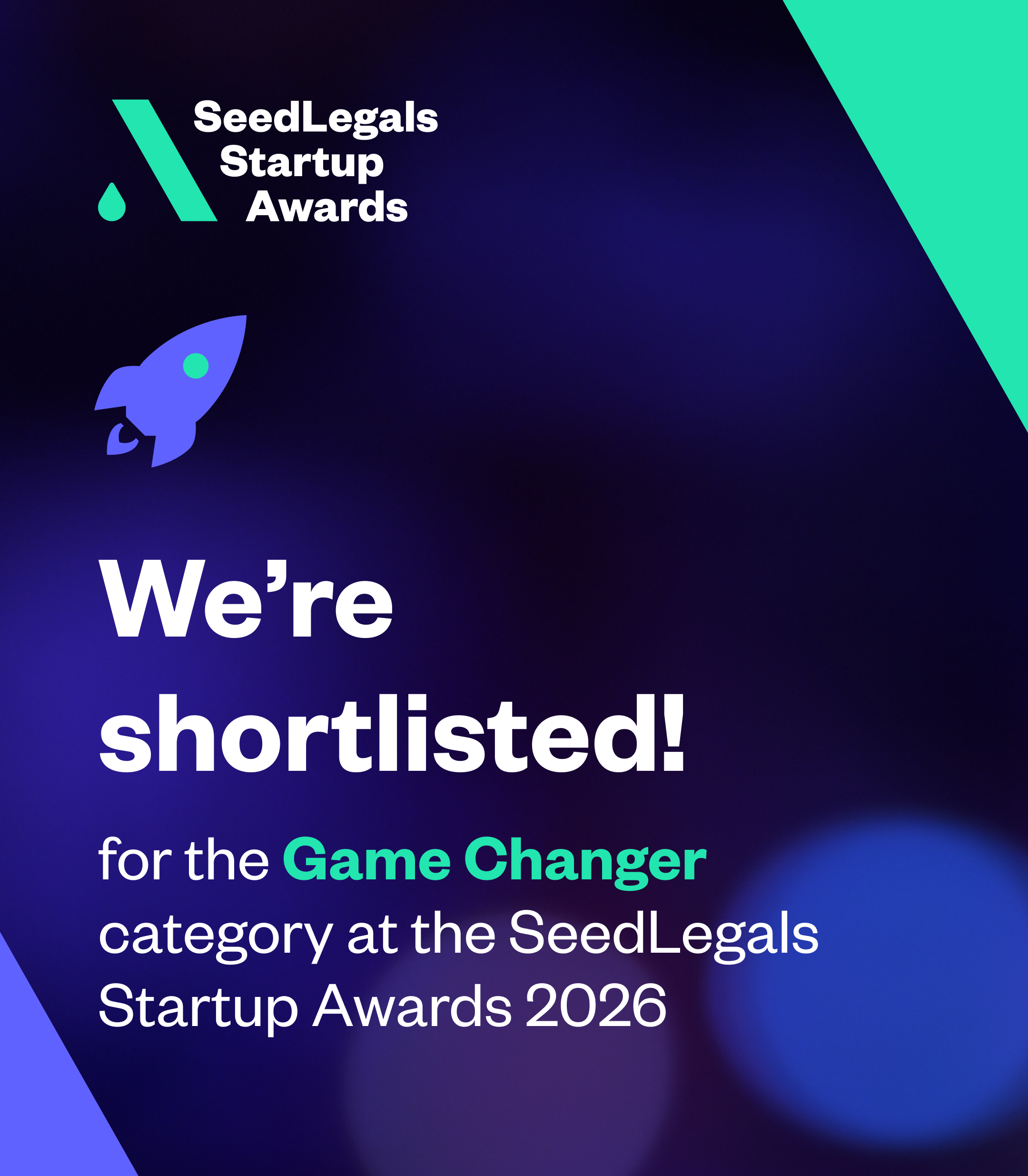AasaanWill Shortlisted for the SeedLegals Startup Awards 2026 — Game Changer Category